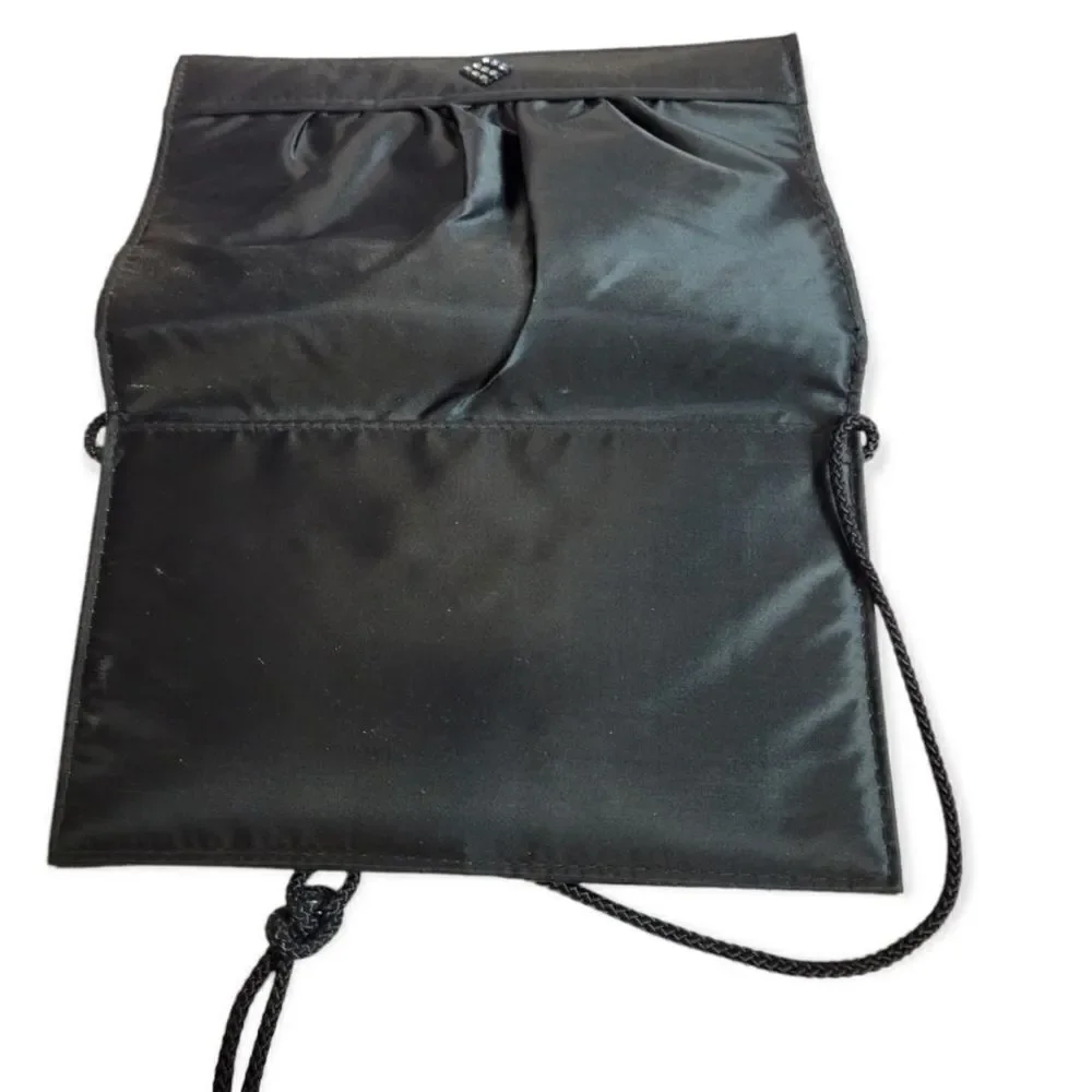 Black evening purse 9x6